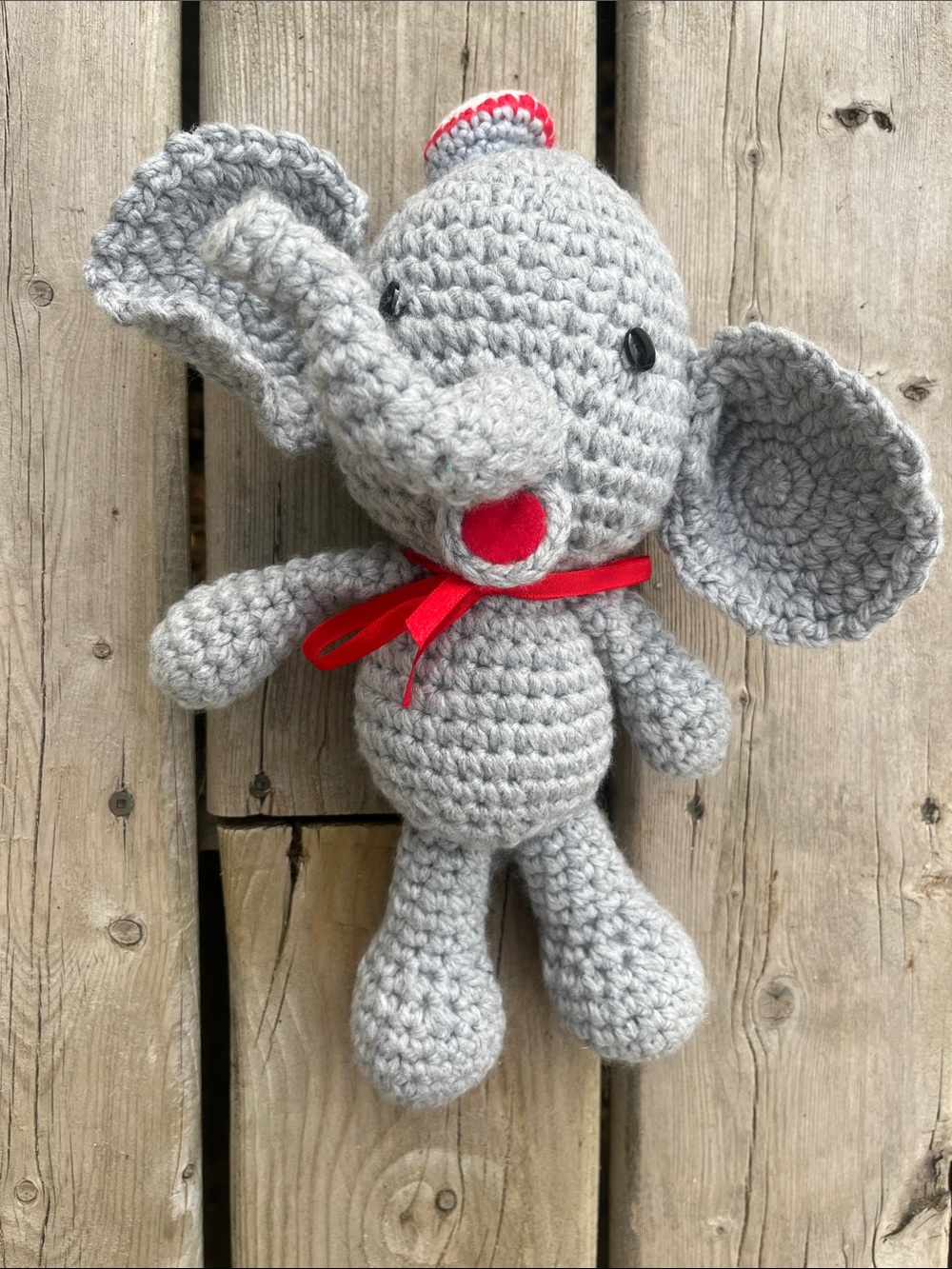 Handmade Crochet Knit Elephant
